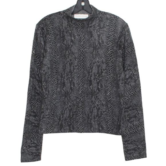 NWT Sweater Wool Angora Cashmere Old Money Quiet Luxury Snake Minimalist Large - Picture 1 of 4